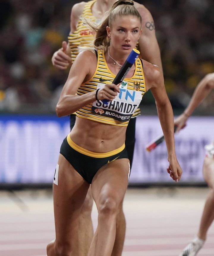 [서울=뉴시스] 독일의 미녀 육상선수 알리카 슈미트가 7월 파리올림픽에 출전한다. (사진= 알리카 슈미트 SNS 캡처) *재판매 및 DB 금지