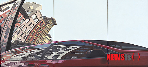 【서울=뉴시스】이혜령 '더 카(The Car)'357×162㎝, 캔버스에 유채, 2013