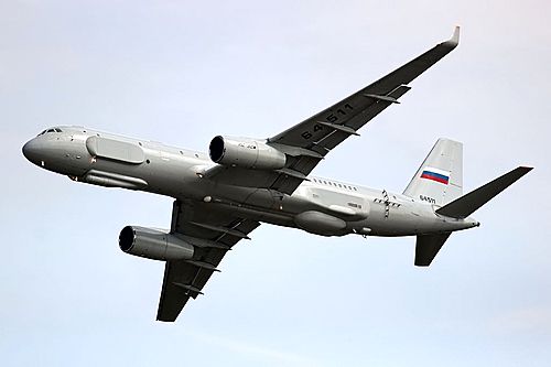 【서울=뉴시스】러시아 정찰기 TU-214R 