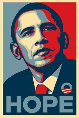 【서울=뉴시스】지난 2008년 미국 대선에서 버락 오바마 대통령의 선거 운동에 사용된 '희망(HOPE)' 포스터. 미국인 예술가 셰퍼드 페어리가 제작했다. <출처: 구글 검색> 2016.2.19.