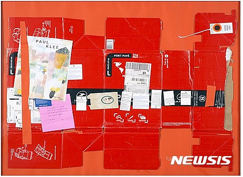 【서울=뉴시스】백영수, 말  Horse,  2016, Box, label, paper collage, 75x95cm 
