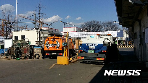 가락시장 내 기존 청과직판장, 차량진입차단돼