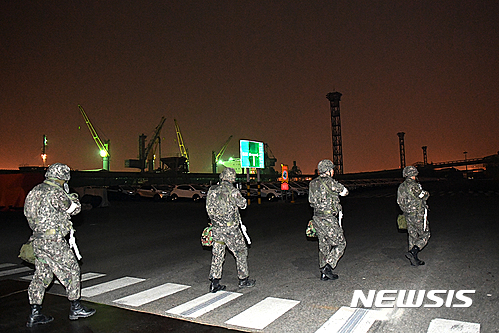 해군 인방사, 인천항 통합항만방호 훈련