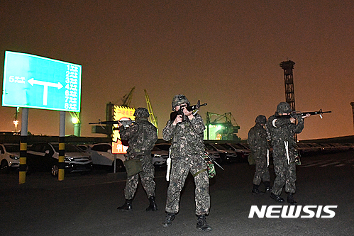 해군 인방사, 인천항 통합항만방호 훈련