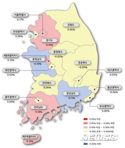 전국 주간 아파트값 연일 상승세···0.6%↑