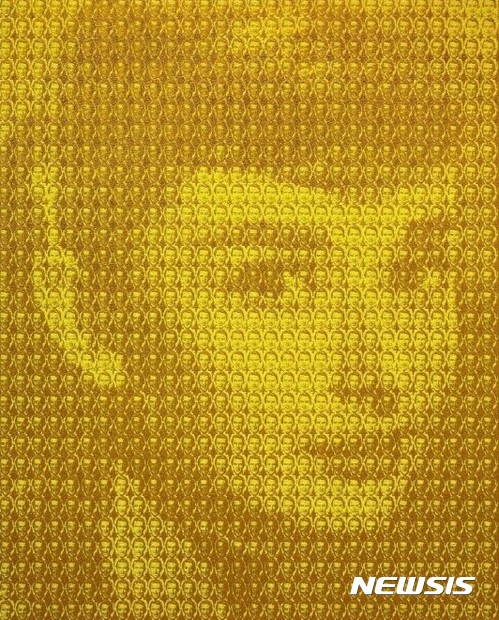 【서울=뉴시스】김동유,Audrey Hepburn, 120.7 x 96.9 cm