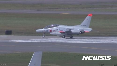 일본 항공자위대 방사성 물질 포집기 T-4(NHK 화면 캡처)