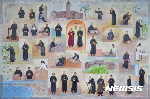 【서울=뉴시스】'하느님의 종들, 38위의 그림'. (사진=성 베네딕도회 왜관수도원 제공)