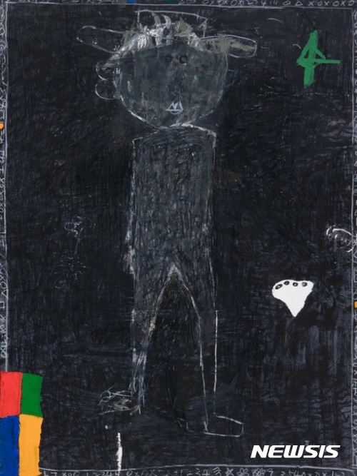 【서울=뉴시스】오세열. 무제 Untitled, 1992, 혼합매체 Mixed media, 76x55.5cm