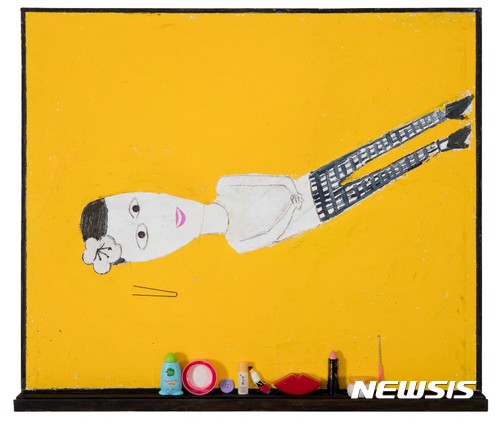 【서울=뉴시스】 오세열, 무제 Untitled, 2017, 혼합매체 Mixed media, 63x73cm (1)