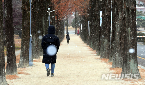 광주·전남 13일까지 눈 예보…체감온도 '뚝'  