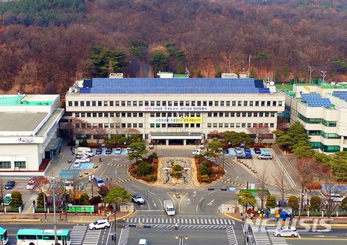 【안산=뉴시스】 경기 안산시청 전경.