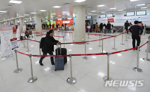 【제주=뉴시스】한산한 제주공항. 2019.02.03. (사진=뉴시스DB)