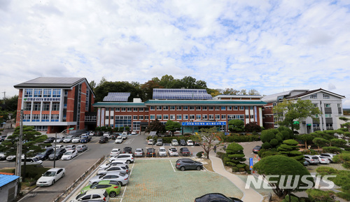 【산청=뉴시스】정경규 기자 = 경남 산청군청 전경.2018.03.12.(사진=산청군 제공) photo@newsis.com