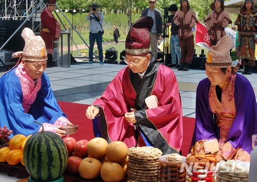 【익산=뉴시스】 = 무왕제례. (사진 = 뉴시스 DB) photo@newsis.com