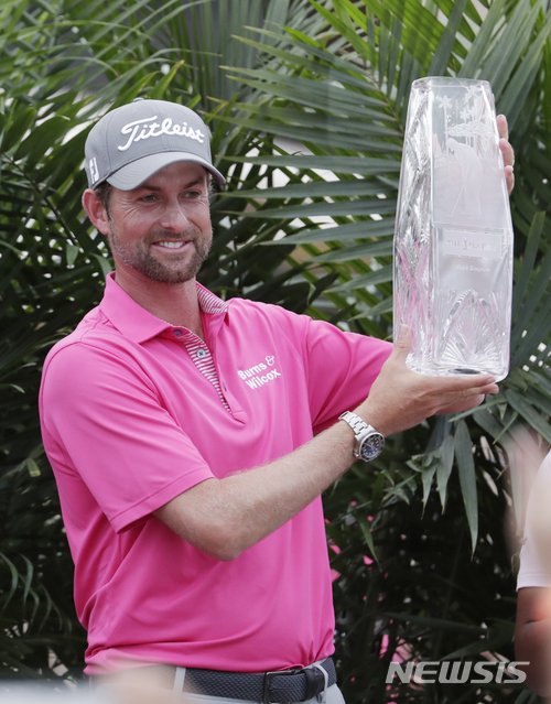 【플로리다=AP/뉴시스】 웹 심슨, 미국프로골프(PGA) 투어 더 플레이어스 챔피언십 우승