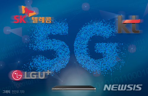 이통3사, 5G전파 송출…내년 3월 5G스마트폰 출시