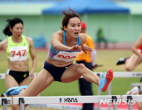 정혜림, 여자 100m 허들 결승