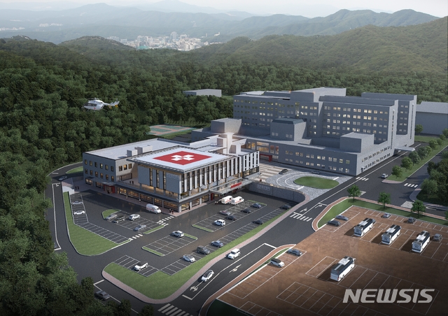 【서울=뉴시스】 국군수도병원에 건립되는 국군외상센터 조감도.