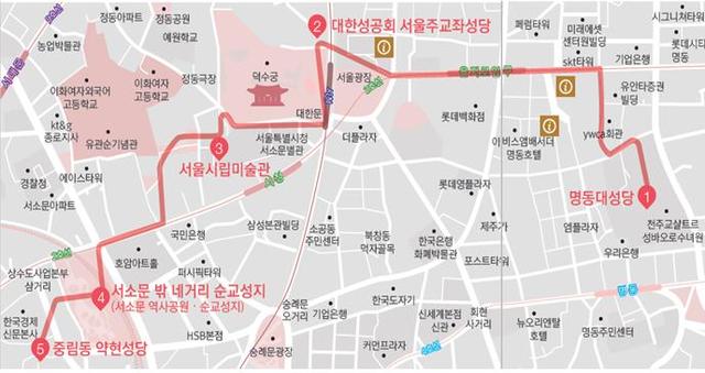 서소문 순례길 (부제 : 까미노 데 서소문) ※3시간, 4.5km