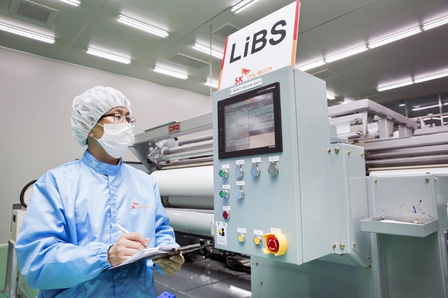 SK이노베이션 증평공장 LIBS 생산 모습.