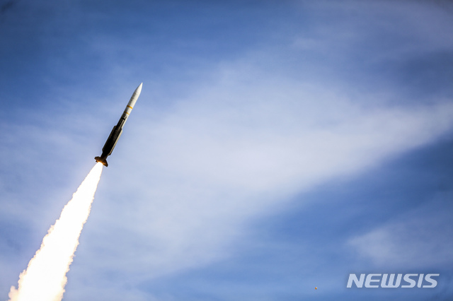 In this photo provided Monday, Nov. 5, 2018, by the Iranian Ministry of Defense, a Sayyad 2 missile is fired by the Talash air defense system during drills in an undisclosed location in Iran. Iran greeted the re-imposition of U.S. sanctions on Monday with air defense drills and a statement from President Hassan Rouhani that the nation faces a &quot;war situation,&quot; raising Mideast tensions as America&#039;s maximalist approach to the Islamic Republic takes hold. (Iranian Ministry of Defense via AP)