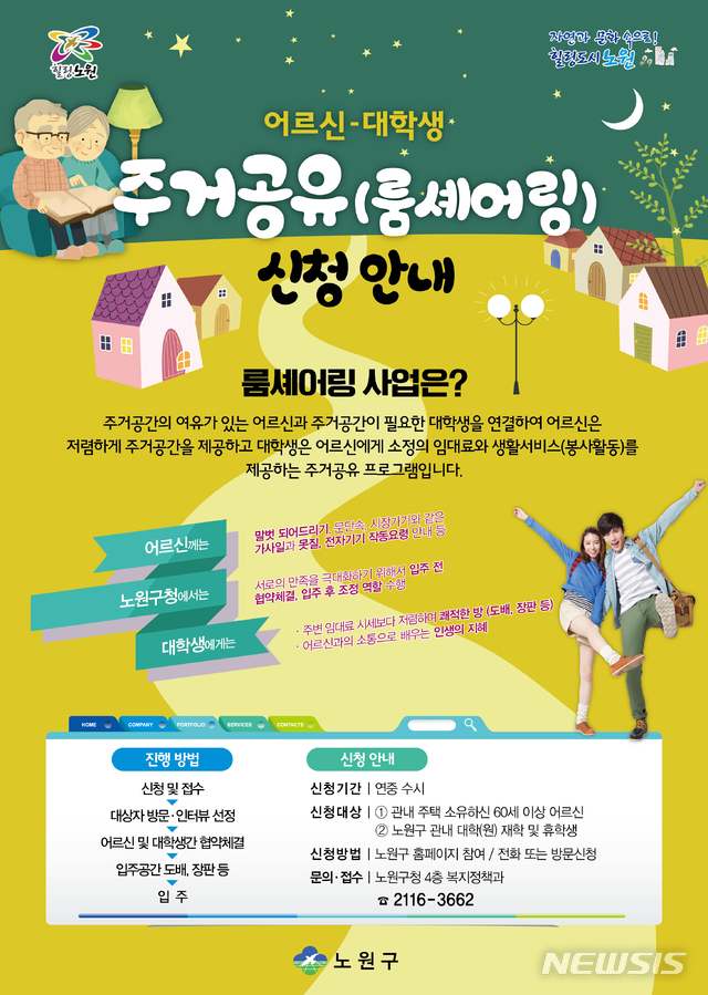 【서울=뉴시스】노원구 룸셰어링 포스터. 2019.02.21. (포스터=노원구 제공)