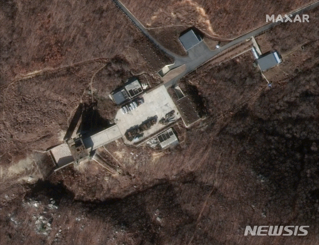 [워싱턴=AP/뉴시스]사진은 2018년 12월5일 디지털글로브가 제공한 북한의 서해 미사일 발사장. 2019.03.07.
