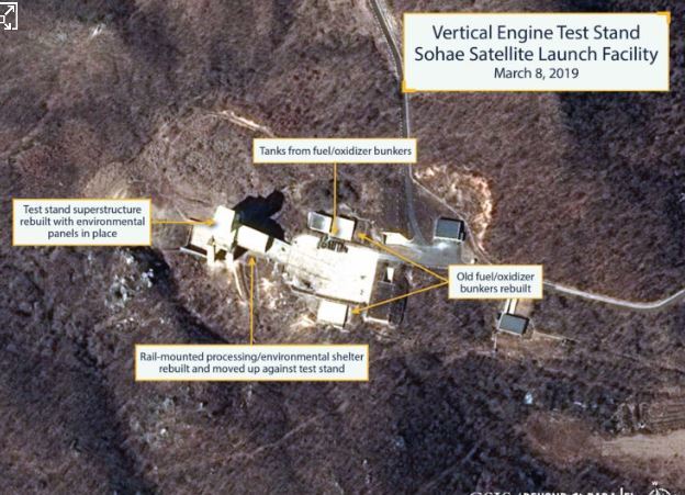 "北서해 발사장 움직임 활발…발사대·엔진시험장 준비작업 계속"CSIS