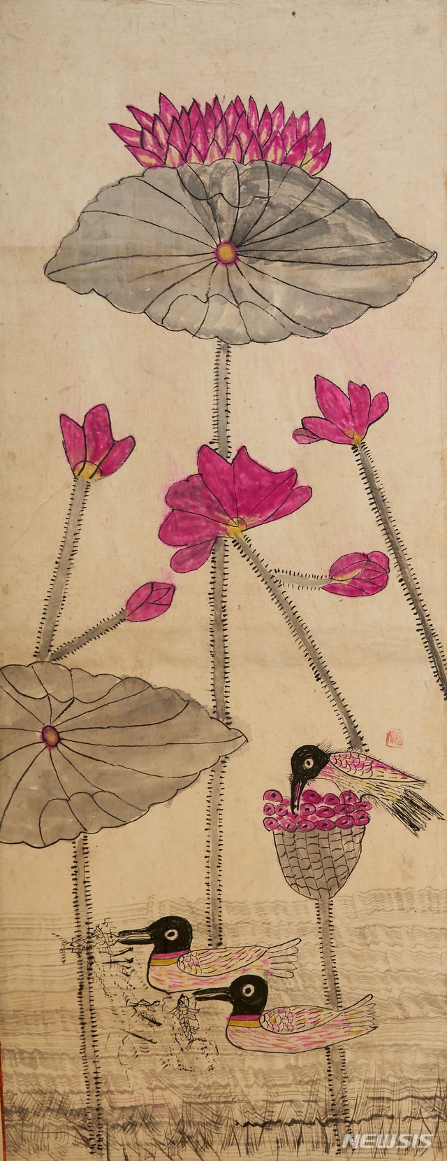 연꽃과 오리, 김창익, 20세기 