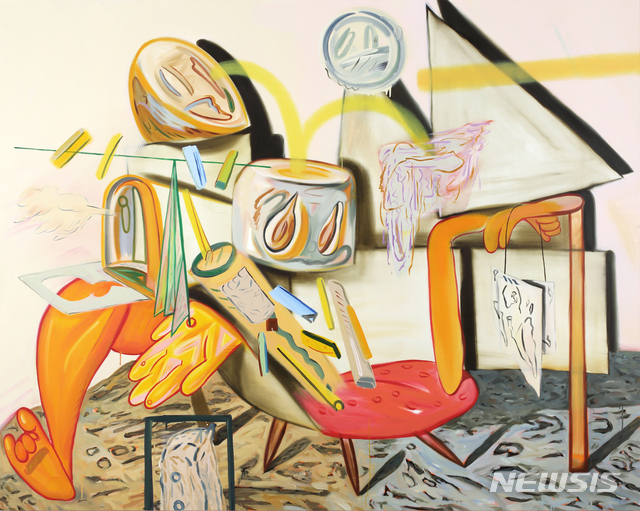【서울=뉴시스】박경률, The specter, 2019, Oil on canvas, 182x227cm