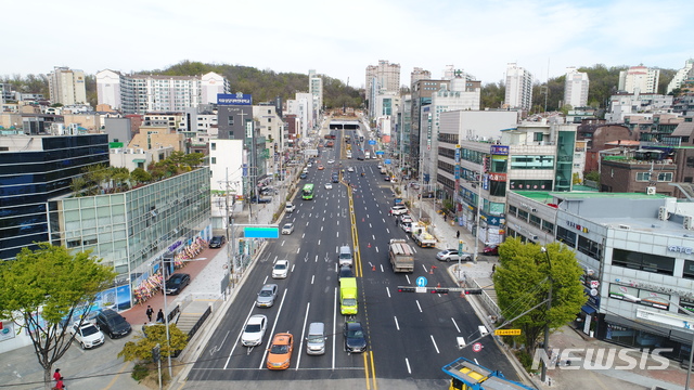 【서울=뉴시스】서리풀터널 시점부(내방역측). 2019.04.18. (사진=서울시 제공)