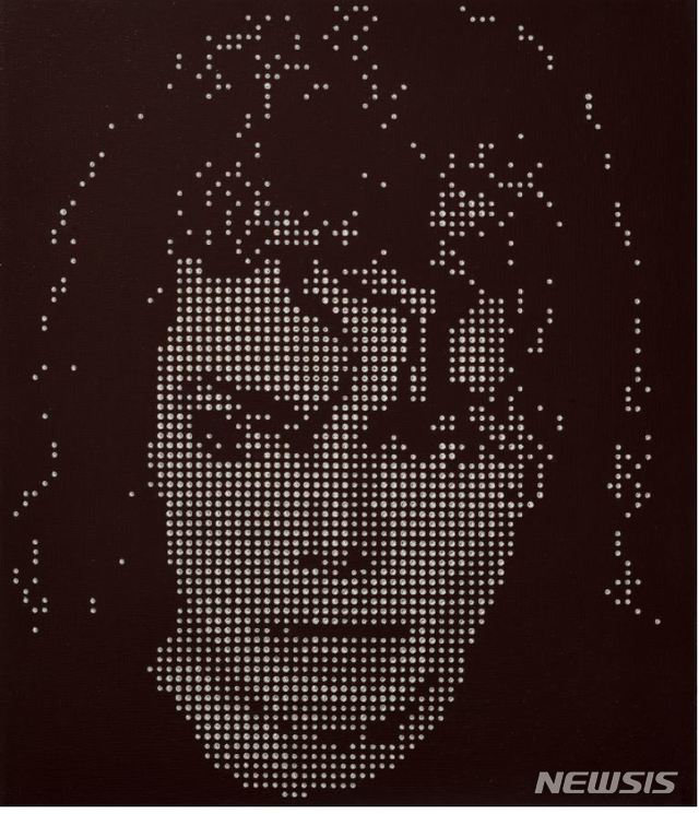【서울=뉴시스】이동재 icon_Michael Jackson, acrylic, crystal on canvas, 53x45.5cm, 2019