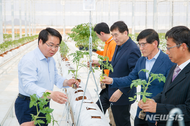 아산 가축분뇨 활용 채소 재배 가능 유리온실 준공