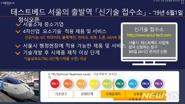 【서울=뉴시스】 서울시 신기술 접수소. 2019.05.27. (자료=서울시 제공)