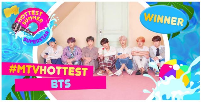 방탄소년단, 영국 MTV '가장 뜨거운 여름 슈퍼스타' 1위