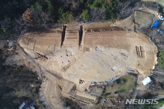  함안 가야리 유적 발굴조사 구역 전경