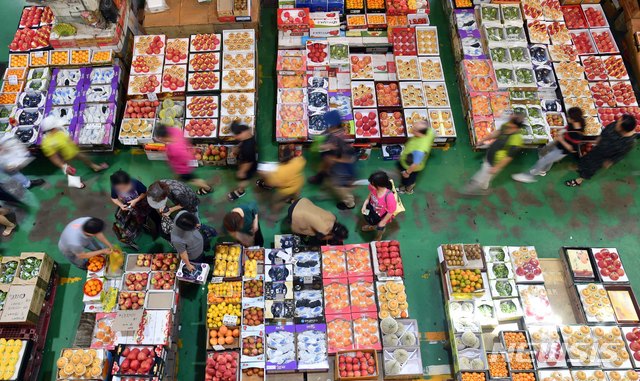 【광주=뉴시스】 농산물 도매시장. (사진=뉴시스 DB) photo@newsis.com