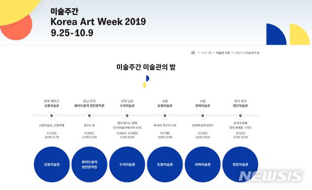 오늘부터 전국 258곳 '미술로 좋은 날' 2019 미술주간 개막