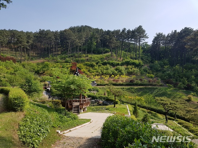 파주시가 산림유전자원 확보 및 관광 활성화를 위해 조성 중인 율곡수목원 부지. (사진=파주시 제공) 