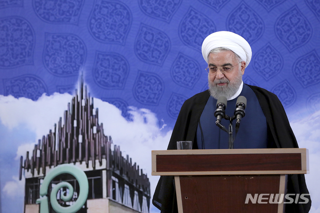 【테헤란(이란)=AP/뉴시스】하산 로하니 이란 대통령. 2019.10.05. 