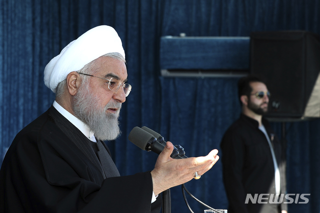 [테헤란= AP/뉴시스] 하산 로하니 이란 대통령.   