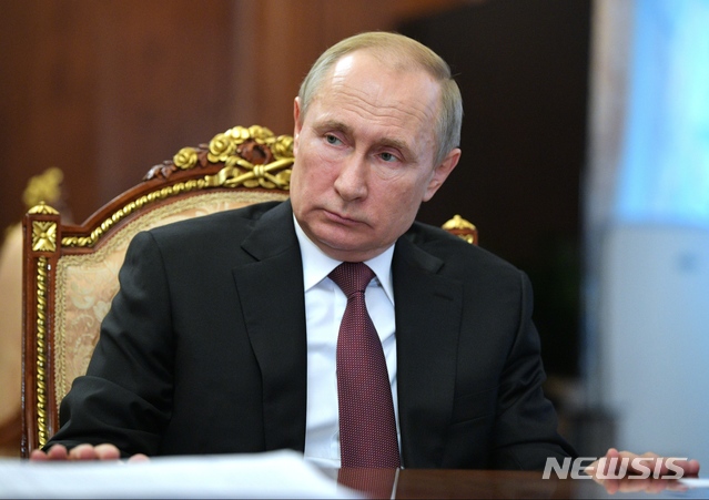 [모스크바=AP/뉴시스]블라디미르 푸틴 러시아 대통령.
