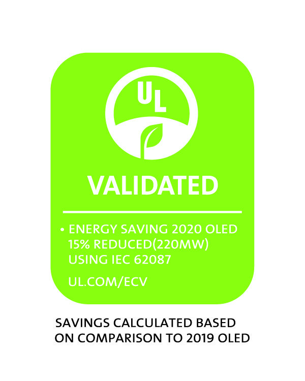 [서울=뉴시스] 삼성디스플레이의 최신 스마트폰용 OLED가 전작 대비 소비전력을 낮춰글로벌 인증업체 UL로부터 '에너지 세이빙(Energy Saving)' 디스플레이로 인정받았다. (사진: 삼성디스플레이 제공) 2020.02.27.