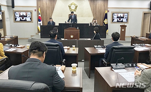 [괴산=뉴시스]괴산군의회 본회의. (사진=괴산군의회 제공) photo@newsis.com 