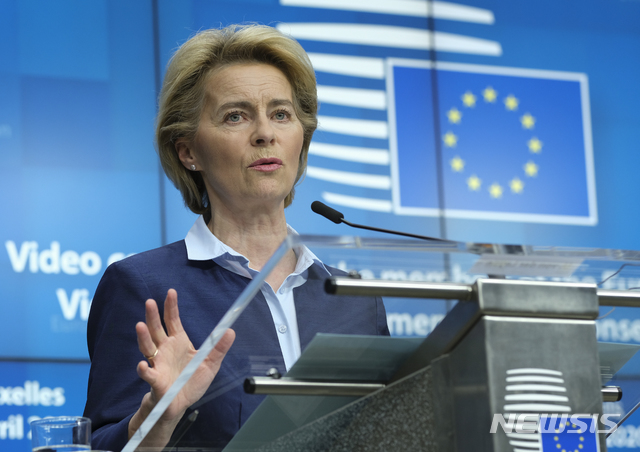 [브뤼셀=AP/뉴시스] 우르줄라 폰데어라이엔 유럽연합(EU) 집행위원장.