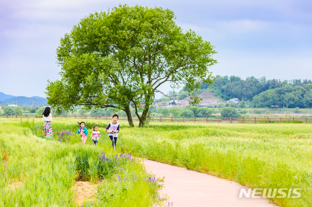 [창원=뉴시스] 경남 함안 강나루생태공원.(사진=경남도 제공)