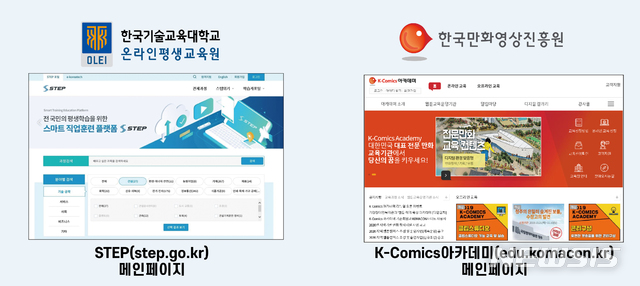 한기대 온라인평생교육원-한국만화영상진흥원, 업무협약
