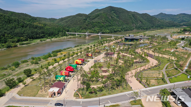 예천군 삼강문화단지에 조성한 '삼강나루 캠핑장' (사진=예천군 제공)