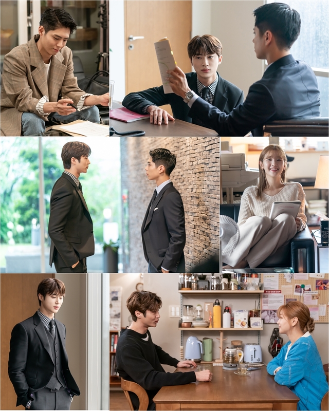 [서울=뉴시스] 23일 공개된 tvN 월화극 '청춘기록' 비하인드 사진 (사진 = tvN) photo@newsis.com